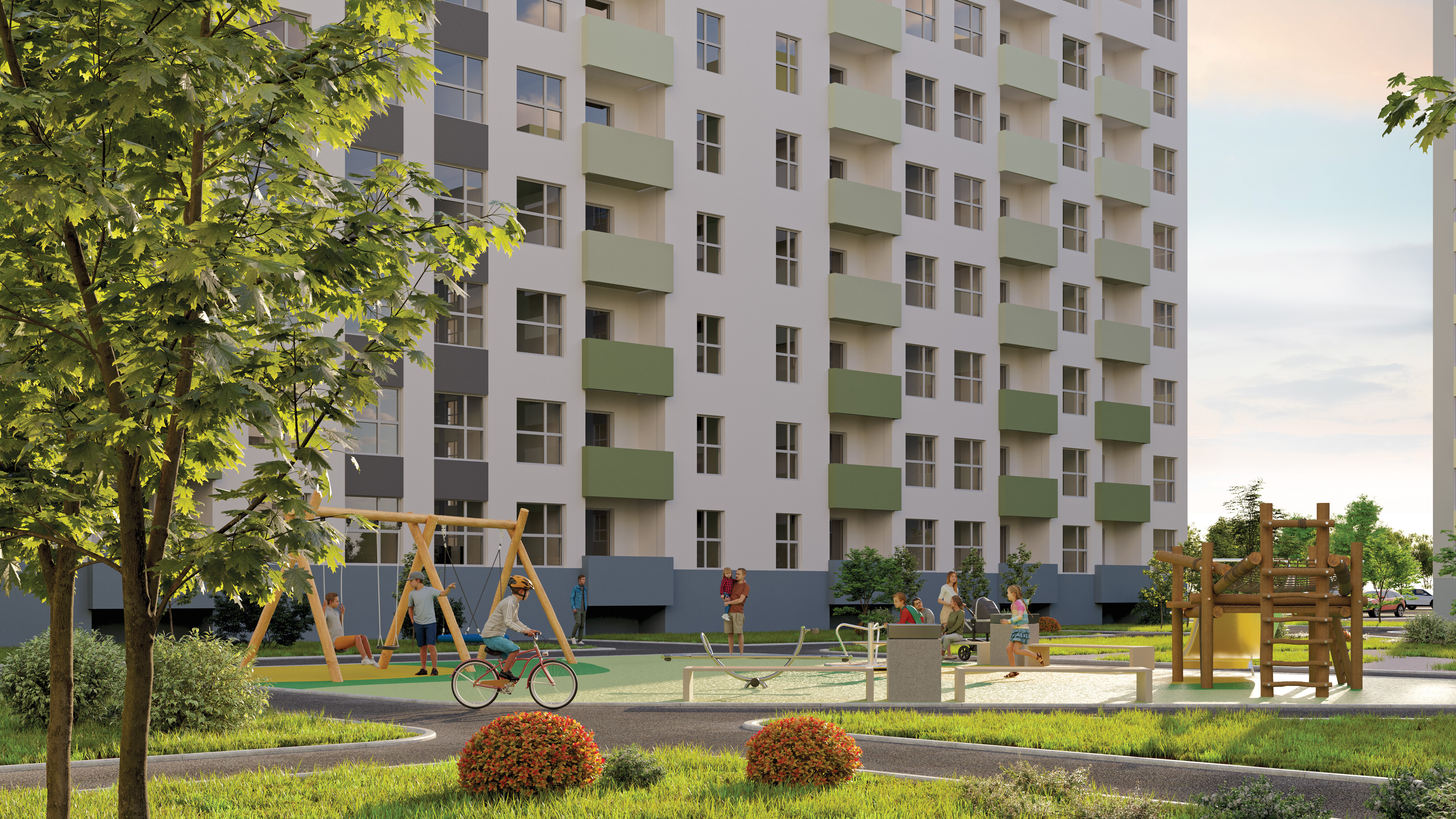 Квартал У озера. Мкр. Южный Город 3